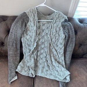 BKE  CASMERE LACE CARDIGAN SPARKLY